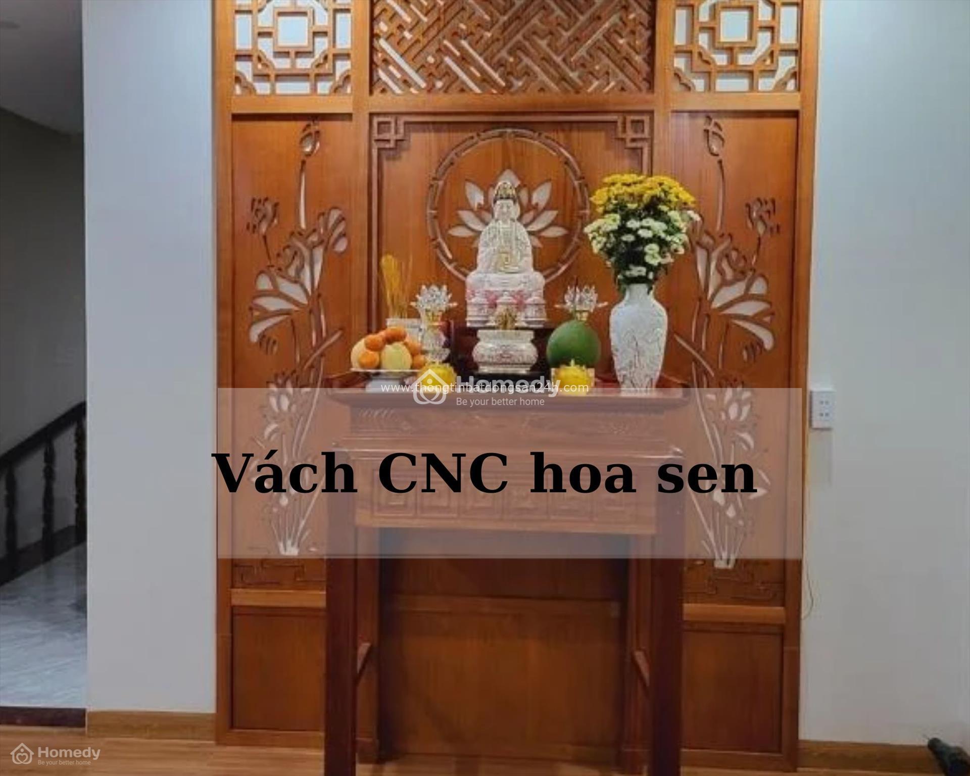 Vách CNC hoa sen - Sản phẩm nội thất đẹp mắt và linh thiêng cho phòng thờ 10